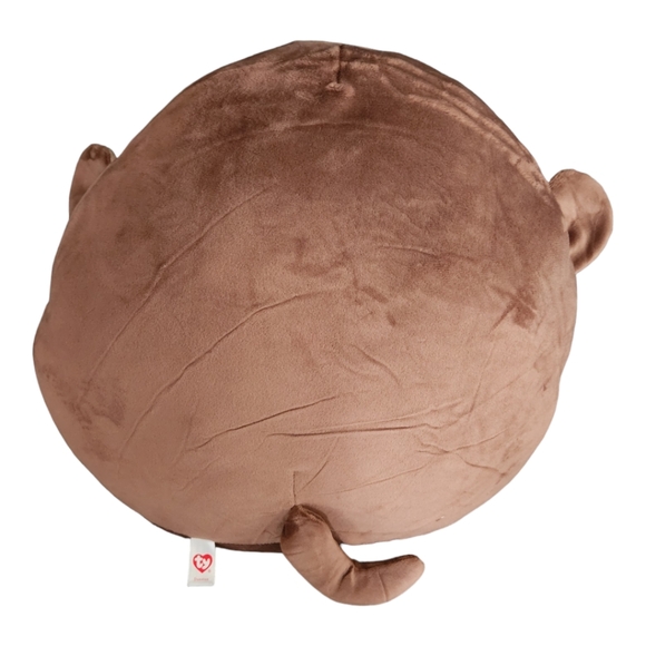 NWT - TY Squishy Beanies DUNSTON Brown Monkey 14" Large - Picture 4 of 5
